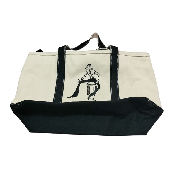 Lafayette Vintage 148 New York Elegant Cream and Black Tote - Picture 4 of 4